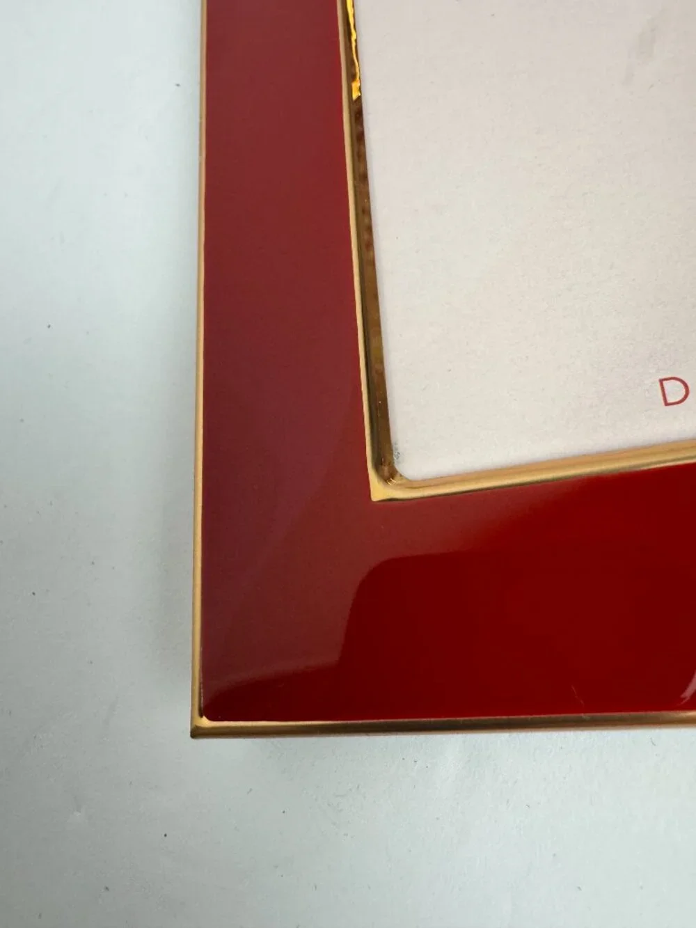 NWOT  Rare Frame RED & GOLD  Designed by Venusmiles  Style - Art Deco / Modern
